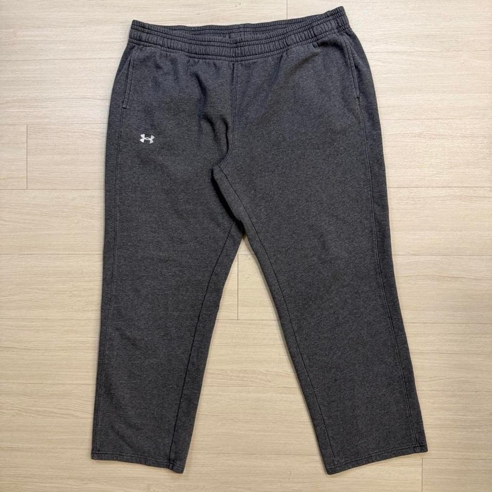 Under Armour Loose Fit ColdGear Fleece Grey Sweatpants Mens Size XXL Gym